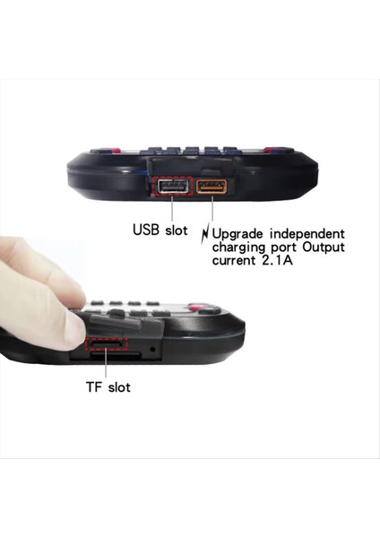 Motosiklet Bluetooth Hoparlör Amplifikatör Çıkışı 2.1 A Müzik Mp3 Çalar Hırsız USB Fm Radyo Stereo Hoparlör MT730 Siyah (Yurt Dışından) fırsatları