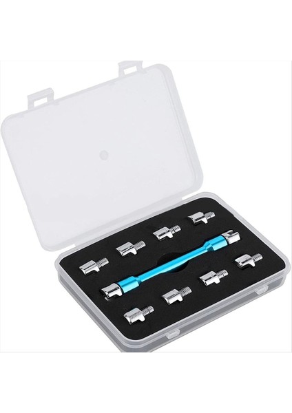 Motosiklet Kolu Konuştu Anahtarı Cnc Ingiliz Anahtarı Takımı 5.0-6.8 Uzunluk 93MM/3.7 In Çoğu Motosiklet Lastiği Tamir Anahtarı Mavi (Yurt Dışından) indirimleri