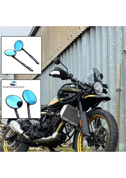 Motosiklet Dikiz Aynası Ayarlanabilir Vintage Stil Aynası Hımalayan 450 Himalayan 452 2024 2025 Için (Yurt Dışından) fırsatları