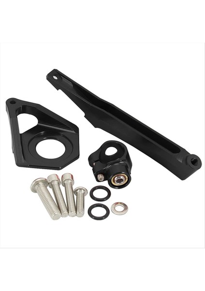 Motosiklet Direksiyon Sabitleyici Damperi Montaj Braketi Seti Yamaha Yzf-R6 YZF600 2003 2004 2005 Siyah (Yurt Dışından)