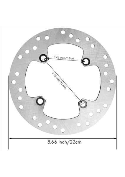 Motosiklet Arka Rotor Freni Disk Honda 125CC Xlv Varadero 125 400CC TRX400X TRX400EX 250CC Xr 250 Suzukı 400CC (Yurt Dışından) fırsatları