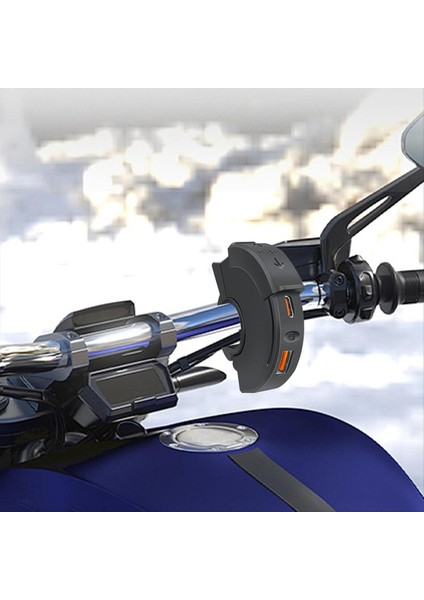 Pd Qc3. 0 Motosiklet USB Hızlı Şarj Moto Gidon Su Geçirmez Tip-C Portu Soketli Konnektör Anahtarı ile 12-24V (Yurt Dışından) indirimleri