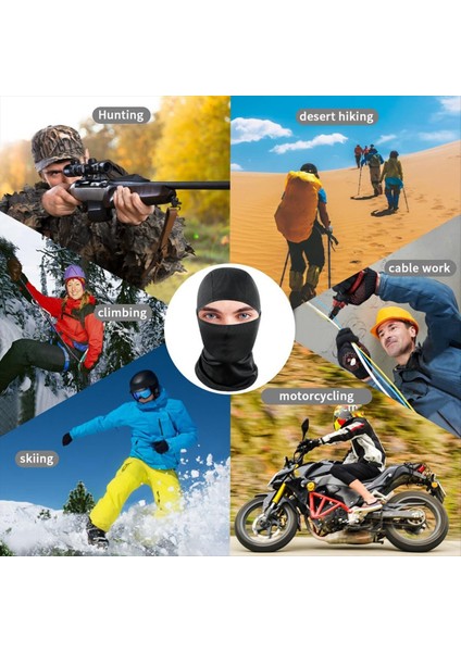 Erkekler ve Kadınlar Için Siyah Kayak Maskesi, Uv Koruma Maskesi, Motosikletler ve Snowboardlar Için Uygun (Yurt Dışından) fırsatları