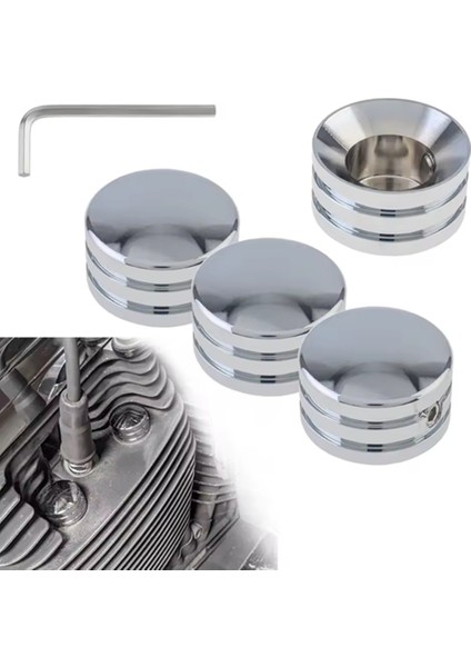 4 Adet Motosiklet Bujileri Motor Vidası Topper Kapak Fit Sportster Için XL883 XL1200 Kam Büyük E N E N E N E N E N E N E N E N E N E 15MM Kafa Cıvata Kapakları (Yurt Dışından) modelleri