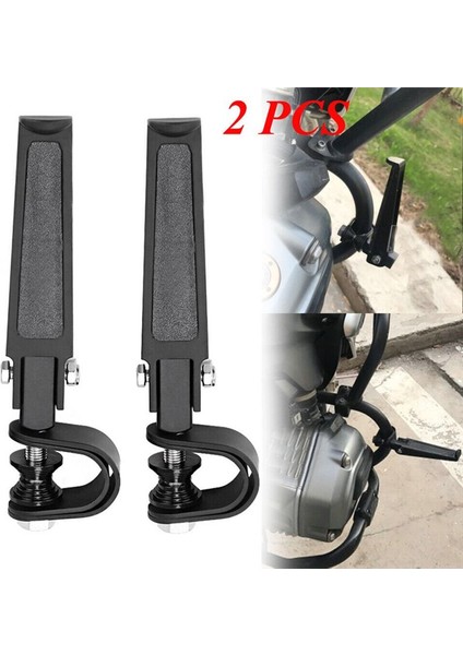 Motosiklet Footrest Katlanır Tampon Ayakliklari Footpeg Braketi Harley-Davidson Honda Suzuki B (Yurt Dışından) fiyatları