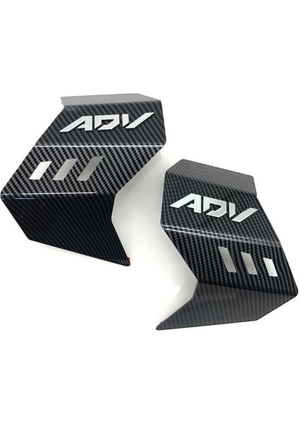 Motosiklet Yan Spoiler Yan Rüzgar Ön Kaporta Koruyucu Kanat Kapak Honda Adv 160 2023 2024, Abs Karbon Fiber (Yurt Dışından)