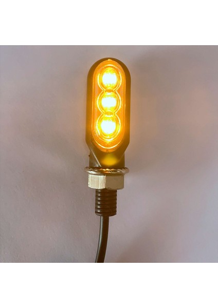 2 Adet Motosiklet Dönüş Sinyalleri 3led Motosiklet Yanıp Sönen Göstergeleri Amber Lamba Gidon Işık Motosiklet Scooter (Yurt Dışından) indirimleri