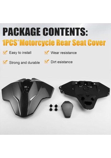 Motosiklet Aksesuarları Arka Klozet Kapağı Kukuletası Pillion Fairing Için Bmw S1000RR 2023 2024 Yolcu Kuyruk Arka Kapak (Yurt Dışından) fırsatları