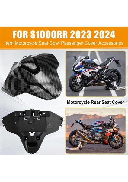 Motosiklet Aksesuarları Arka Klozet Kapağı Kukuletası Pillion Fairing Için Bmw S1000RR 2023 2024 Yolcu Kuyruk Arka Kapak (Yurt Dışından) indirimleri