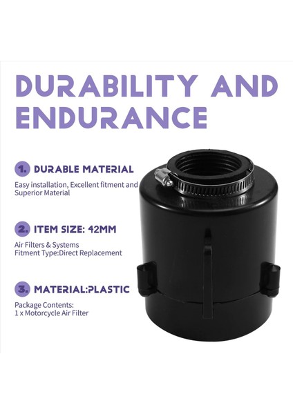 Motosiklet Hava Filtresi 42MM 110-250CC Moped Scooter Kir Arazi Motosikleti Karting 4 Tekerlekli Atv Motosiklet (Yurt Dışından) indirimleri