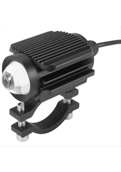 Motosiklet LED Far Projektör Lens Çift Renkli Araba Atv Mini Sis Lambası Yardımcı Spot Scooter Lambası (Yurt Dışından)