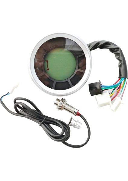 Motosiklet LCD Göstergesi Evrensel LCD Dijital Hız Göstergesi Kilometre Sayacı Silindir Dişli Kilometre Sayacı Takometre (Yurt Dışından)