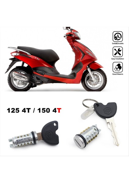 Motosiklet Ateşleme Kilidi Silindir Seti 2 Tuşları ile 573512 Piaggio Fly 125 150 4t Motosiklet Aksesuarları (Yurt Dışından) modelleri