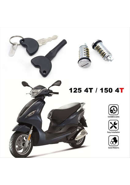 Motosiklet Ateşleme Kilidi Silindir Seti 2 Tuşları ile 573512 Piaggio Fly 125 150 4t Motosiklet Aksesuarları (Yurt Dışından) indirimleri