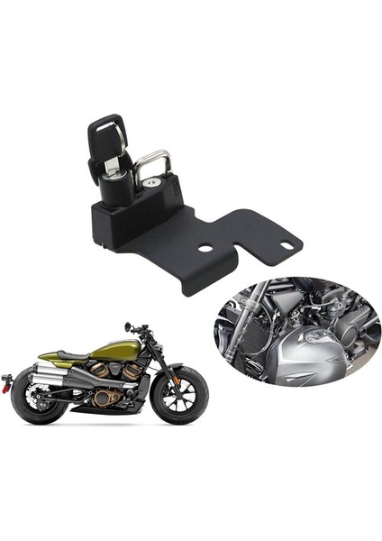Motosiklet Kask Kilidi Hırsızlık Önleyici Kask Güvenlik Kilidi Harley Sportsters Için RH1250S 2021-NİGHTSTER RH975 2022- (Yurt Dışından) indirimleri