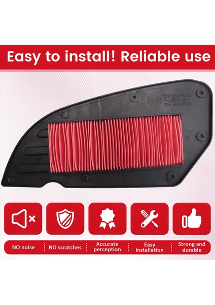 17211-LEA7-E00 Motosiklet Hava Filtresi Kawasakı Kymco SC300 J300 J300SE K-XCT300 K-XCT125 11013-Y003 17211-LKG7-E00 (Yurt Dışından) fırsatları