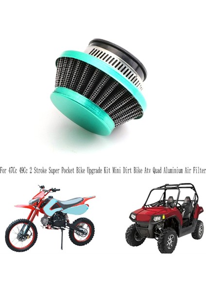 47CC 49CC Süper Cep Motosikleti Yükseltme Kiti Mini Motosiklet Atv Quad Alüminyum Hava Filtresi Camgöbeği (Yurt Dışından) indirimleri