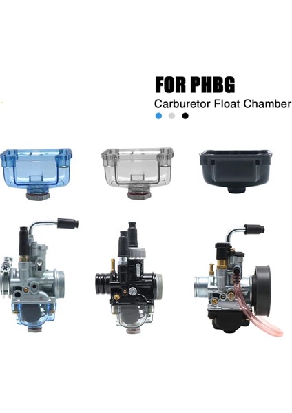 Motosiklet Karbüratör Şeffaf Şamandıra Karbüratör Yağ Fincan Karbüratör Taban Kapağı Için Uygun Dellort Phbg Reklam Olarak Mavi (Yurt Dışından) fiyatları