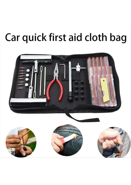 Lastik Tamir Kiti Motosiklet Araba Aksesuarları Studding Aracı Set Delinme Pug Seti Araba Lastiği Tamir Aracı Oto Bisiklet Lastiği Tamir (Yurt Dışından) indirimleri