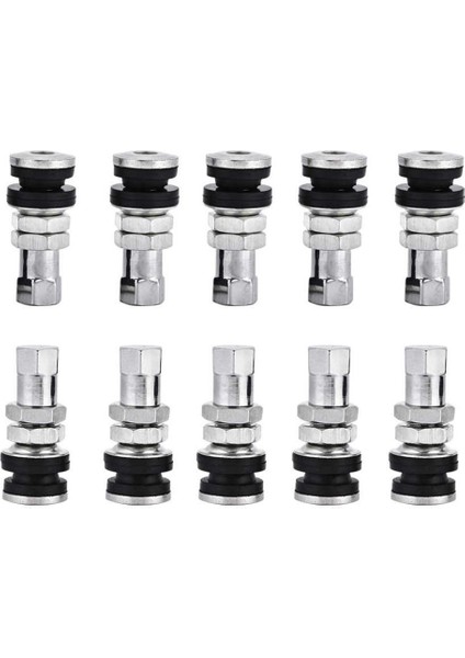 100 Adet Lastik Supap Gövdesi Kiti Metal TR161 Tekerlek Lastik Supap Gövdesi S Toz Kapağı Atv Araba Go-Kart Tekne Römorku Yaprak Makası Motosiklet (Yurt Dışından)