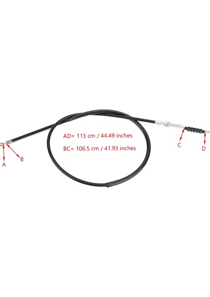 Motosiklet Debriyaj Kablosu Honda NC700 NC700X/S NC750 NC750X / S 22870-MGS-D31 (Yurt Dışından) modelleri
