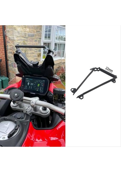 Motosiklet Cep Telefon Gps Dağı Navigasyon Braketi Ducati Multistrada Için V4 S V4S 2021 + 22MM (Yurt Dışından) indirimleri