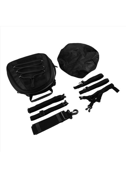 Evrensel Motosiklet Kuyruk Çantası Genişletilebilir 8-10L Evrensel Arka Bagaj Saklama Çantası Omuz Askıları ve Yağmur Kılıfı (Yurt Dışından) modelleri