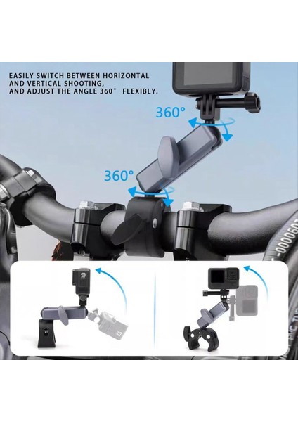 Kamera Motosiklet Gidonu Dağı Selfie Sopa Uzatma Çubuğu Gopro Hero Için INSTA360 X5 Djı Eylem Kamera Aksesuarı (Yurt Dışından) modelleri