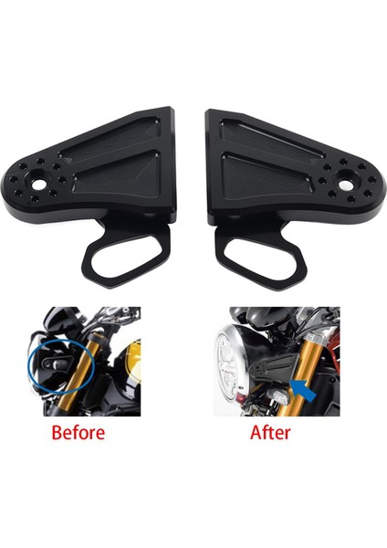 Kawasaki Z900 Z900RS 2018-2023 Aksesuarları Için Motosiklet Far Yer Değiştirme Braketi Dönüş Sinyali Destek Desteği (Yurt Dışından) fırsatları