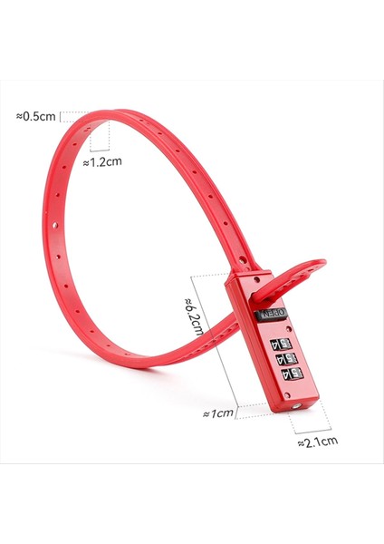 Johorse 3 Haneli Şifre Kask Kilidi Çok Amaçlı Bisiklet Elektrikli Scooter Motosiklet Taşınabilir Anti-Hırsızlık Kilidi Kırmızı (Yurt Dışından) fiyatları