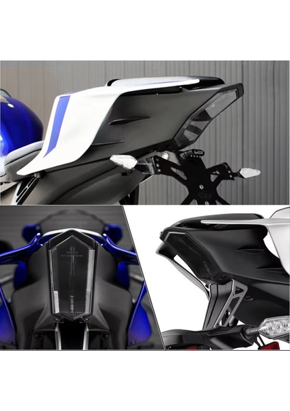 LED Kuyruk Fren Lambaları Dönüş Sinyali Entegre Yamaha Yzf R1 R6 R7 R9 Motosiklet Arka Lambası Montajları Aksesuarları (Yurt Dışından) fırsatları