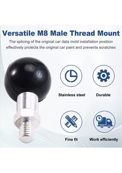 25MM M8 Erkek Konu Dağı Mounts Ayna Koltuk Topu M8 Vida Motosiklet Gidonu Taban Cıvatası Motosiklet Dağı (Yurt Dışından) indirimleri