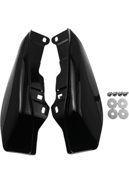 Motosiklet Parlak Siyah Orta Çerçeve Hava Deflektörü Isı Kalkanı Için Harley Touring Electra Glide Sokak Yol Glide 2009-2016 (Yurt Dışından)