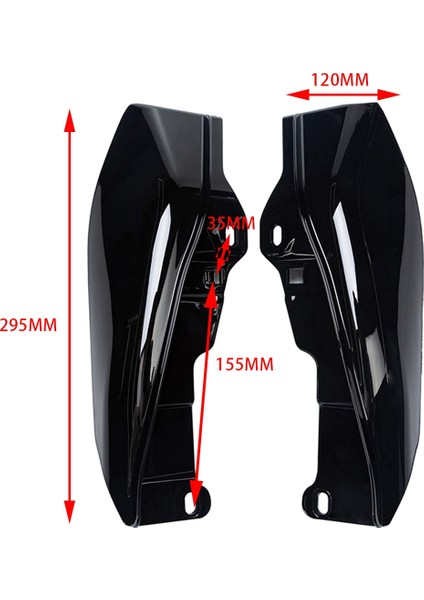 Motosiklet Parlak Siyah Orta Çerçeve Hava Deflektörü Isı Kalkanı Için Harley Touring Electra Glide Sokak Yol Glide 2009-2016 (Yurt Dışından) fırsatları