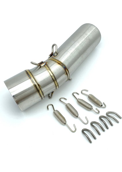 Bmw F650GS F700GS F800GS Adv Için Motosiklet Egzoz Borusu Orta Bölüm Adaptörü Bağlantı Borusu Yeni Yüksek Kalite (Yurt Dışından)