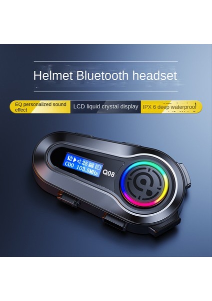 Q08 Motosiklet Kask Bluetooth Kulaklık Araba Bluetooth Kulaklık Su Geçirmez Gürültü Azaltma Otomatik Cevap Evrensel (Yurt Dışından) fiyatları