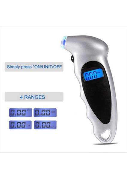 Dijital Araba Lastiği Lastik Hava Basıncı Ölçer Ölçer LCD Ekran Manometre Barometreler Tester Araba Kamyon Motosiklet Için Kırmızı (Yurt Dışından) fırsatları