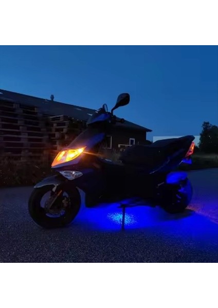 Motosiklet Için LED Işıkları Rgb App Ses Kontrolü Moto Arka Işık Esnek Su Geçirmez Dekorasyon Işık Neon Şerit 72 Işıkları (Yurt Dışından) fırsatları