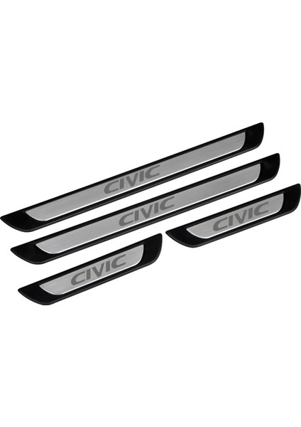 Honda Civic 2016 Üzeri Krom Kapı Eşiği 4 Parça Paslanmaz Çelik Abs Çerçeve fiyatları