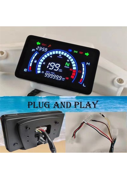 Honda Için Ex5 Rüya Motosiklet Tam Ekran Dijital Enstrüman Montaj Motosiklet Kilometre Takometre Kilometre Sayacı Yeni (Yurt Dışından) fırsatları