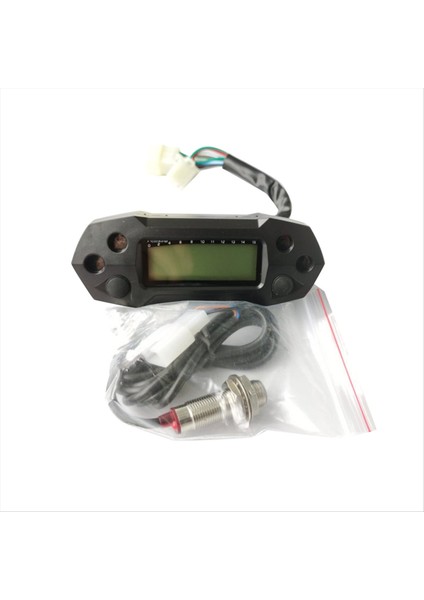 Evrensel Motosiklet LCD Kilometre Dijital Elektrikli Modifiye Mini Ayarlanabilir Hız Ölçer Kilometre Sayacı Ayarlanabilir Yağ Hızı (Yurt Dışından)
