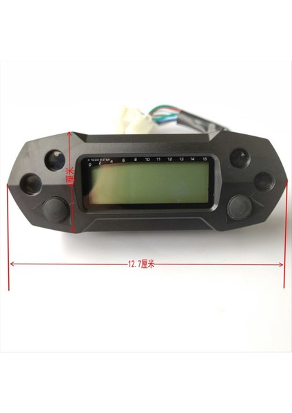 Evrensel Motosiklet LCD Kilometre Dijital Elektrikli Modifiye Mini Ayarlanabilir Hız Ölçer Kilometre Sayacı Ayarlanabilir Yağ Hızı (Yurt Dışından) fiyatları