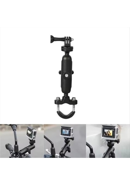 Gopro Hero8 Için 360 ° Dönen Motosiklet Gidonu Montaj Alüminyum Tutucu Bisiklet Braketi/7/6/5/4+ Osmo Aksiyon Kameraları Bölümü (Yurt Dışından) fiyatları