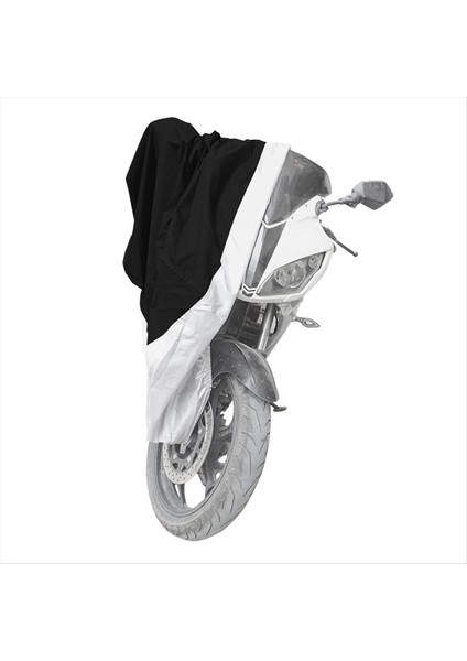 Siyah ve Gümüş Motosiklet Giyim Elektrikli Araç Yağmur Kılıfı Bisiklet Örtüsü Güneş Koruma ve Toz Koruma (Yurt Dışından)