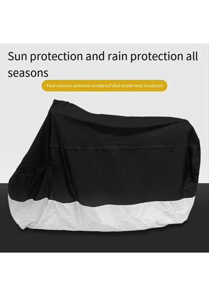 Siyah ve Gümüş Motosiklet Giyim Elektrikli Araç Yağmur Kılıfı Bisiklet Örtüsü Güneş Koruma ve Toz Koruma (Yurt Dışından) fırsatları