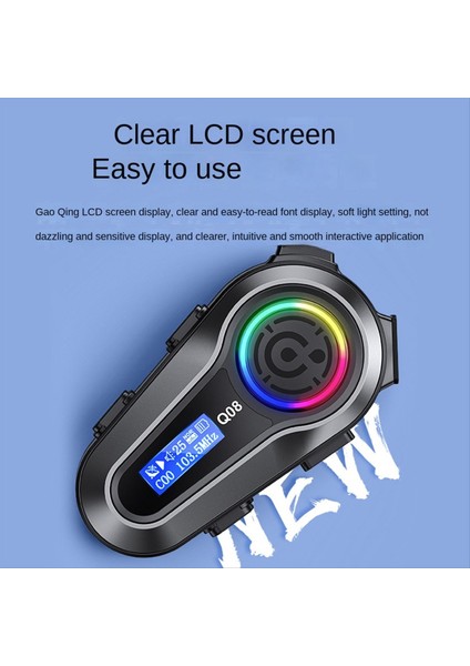 Q08 Motosiklet Kask Bluetooth Kulaklık Araba Bluetooth Kulaklık Su Geçirmez Gürültü Azaltma Otomatik Cevap Evrensel (Yurt Dışından) indirimleri