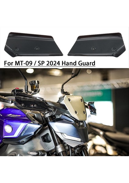 Motosiklet Handguard El Kalkanı Guard Koruyucu Cam Yamaha Mt-09 Sp MT09 Sp mt 09 2024 Siyah (Yurt Dışından) modelleri