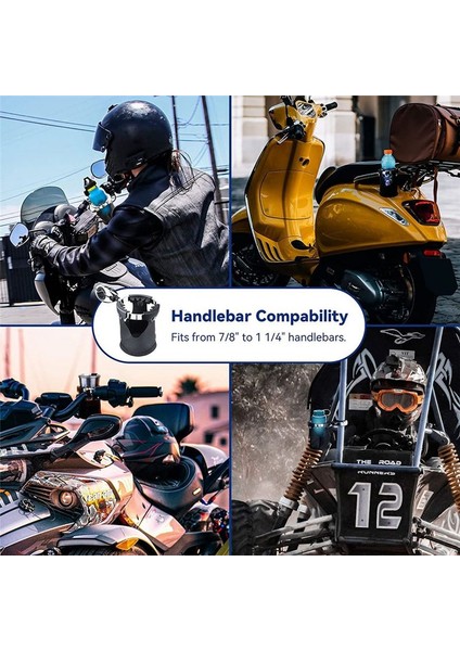 Motosiklet Bardak Tutucu ile 360°DÖNER Top-Montaj, Tekne Içecek Tutucu Için Sepet ile Bisiklet / Atv / Harley / Kayık / Kano / Yürüteç (Yurt Dışından) fırsatları