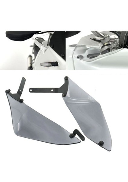 Gri Yan Cam Rüzgar Deflektörü Her Iki Tarafı Gövde Yan Cam Panel Motosiklet Ducati Çöl x Için (Yurt Dışından) fiyatları