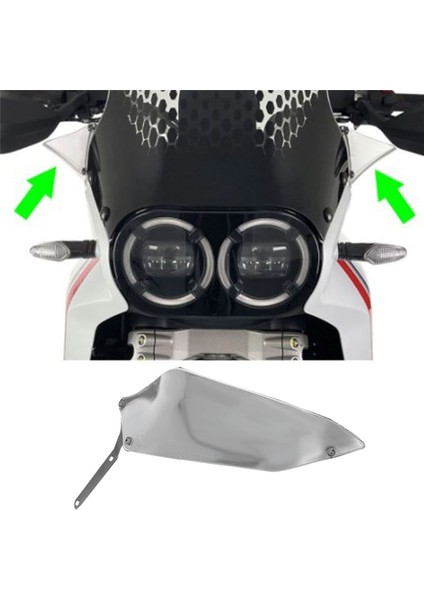 Gri Yan Cam Rüzgar Deflektörü Her Iki Tarafı Gövde Yan Cam Panel Motosiklet Ducati Çöl x Için (Yurt Dışından) indirimleri